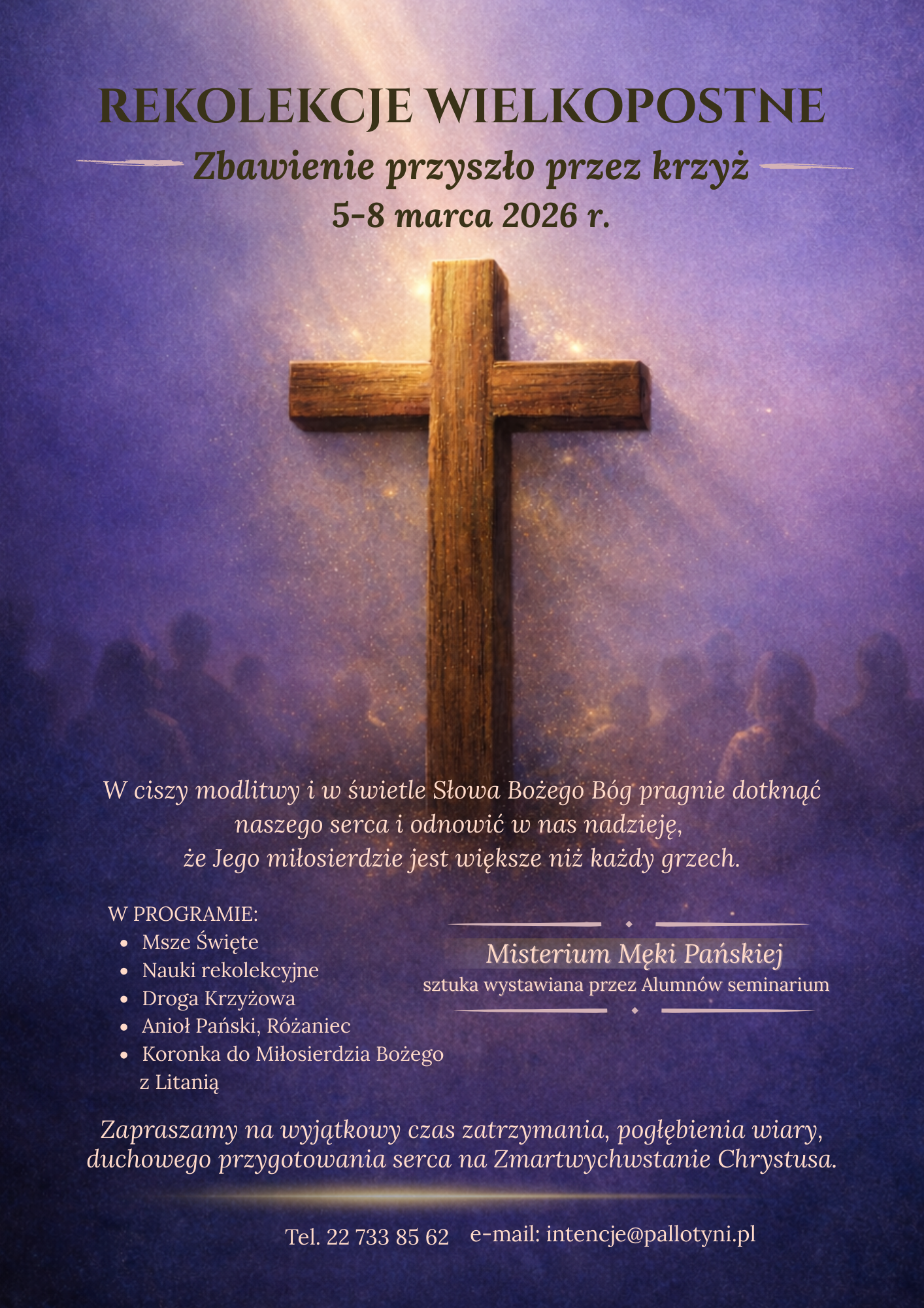 Rekolekcje Wielkopostne 5–8 marca 2026 r. dla Przyjaciół WSD