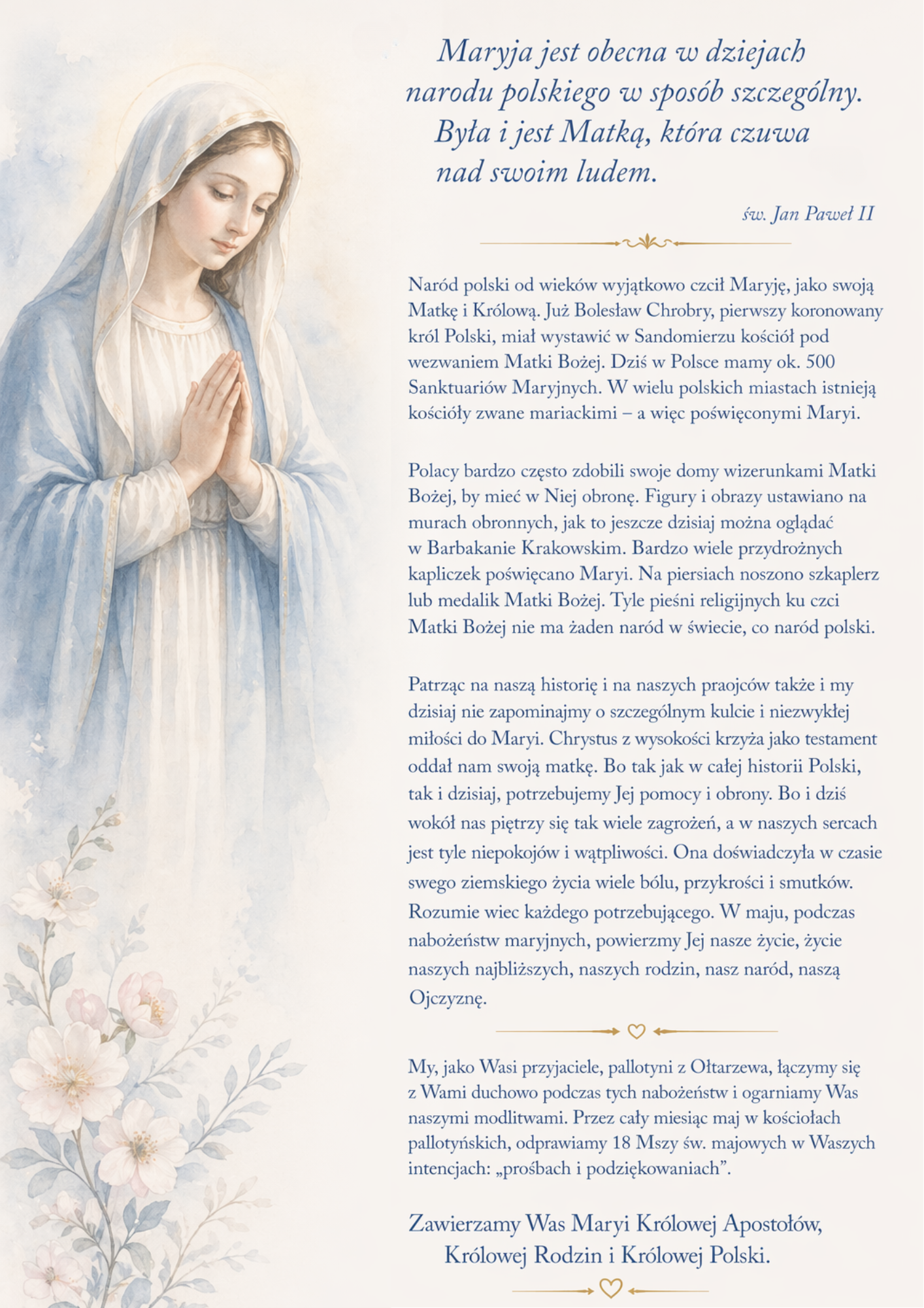 Maj z Maryją – Królową Apostołów
