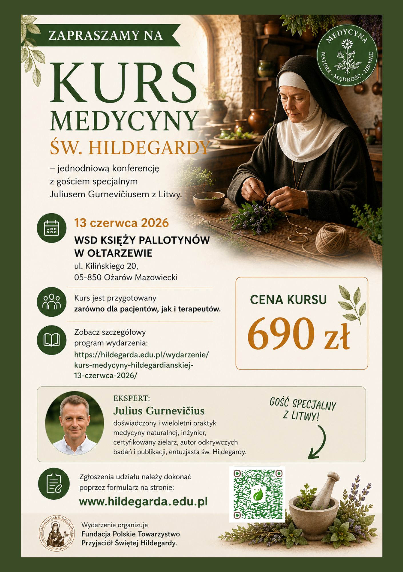 Kurs Medycyny św. Hildegardy – praktyczna wiedza dla zdrowia