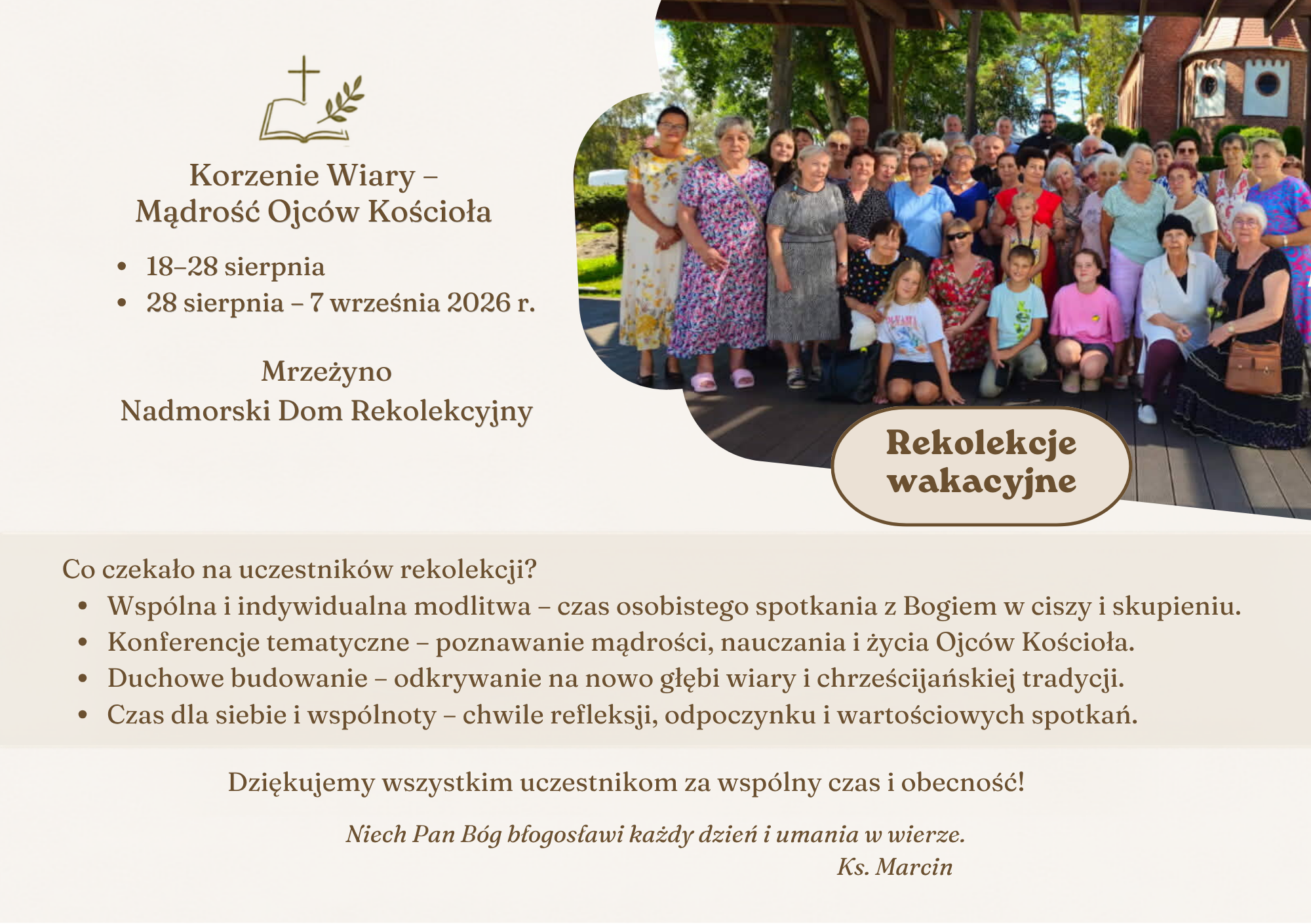 Pallotyńskie rekolekcje dla Współpracowników - 2026 r.